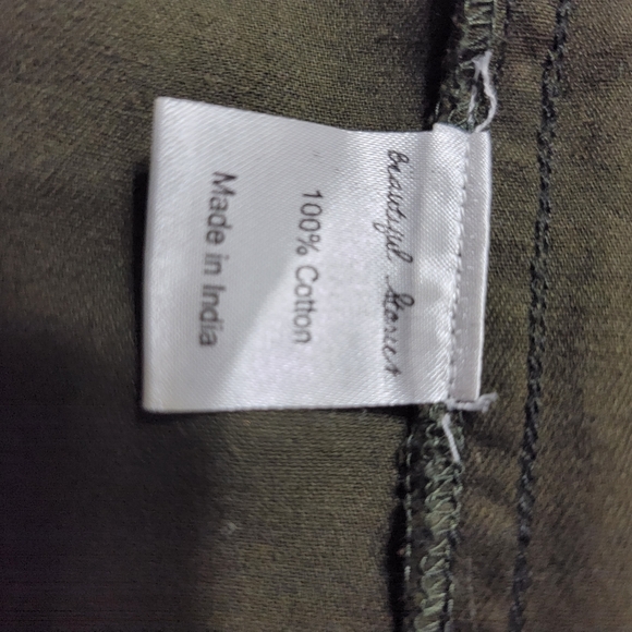 Anthropologie Beautiful Stories Oversize Green Embellished Boho Jacket Sz M - Picture 7 of 7